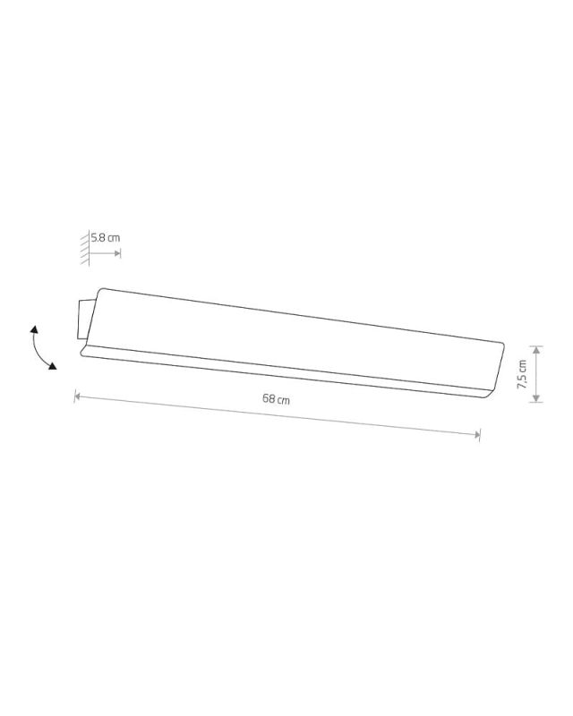Светильник настенный Nowodvorski WING LED WHITE