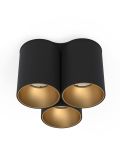 Точковий світильник Nowodvorski EYE TONE III BLACK/GOLD