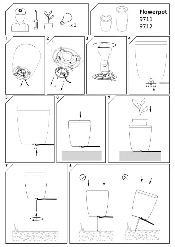 Вуличний світильник Nowodvorski FLOWERPOT M