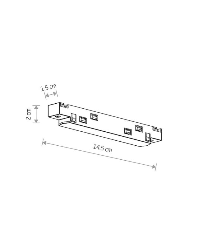 10167 З'єднувач прямий Nowodvorski LVM STRAIGHT CONDUCTIVE MODULE CN