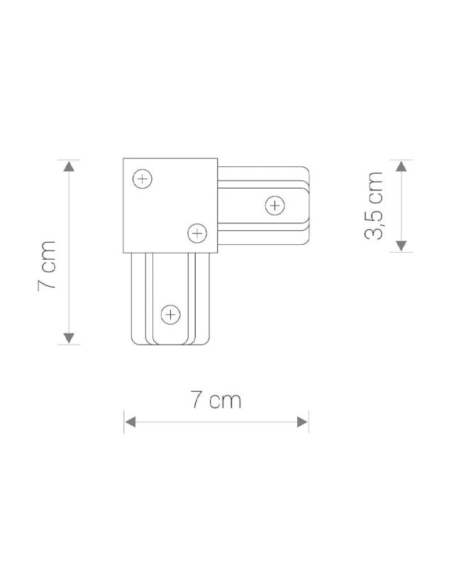 Соединитель угловой Nowodvorski PROFILE L-CONNECTOR BLACK