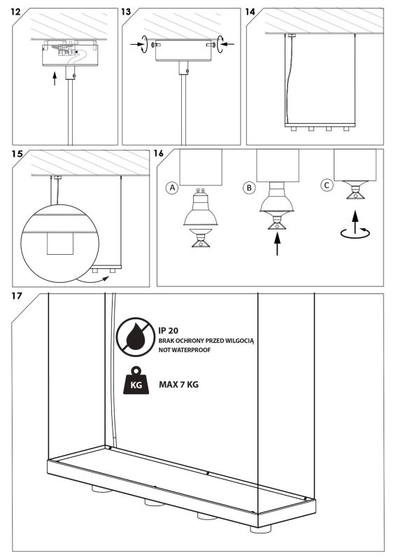 Подвесной светильник Nowodvorski PLANT BLACK