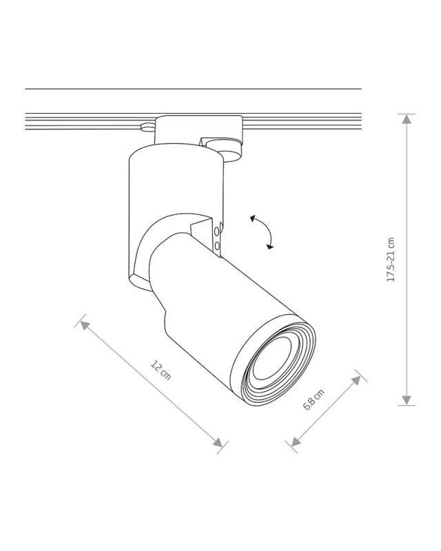 7662 Світильник Nowodvorski PROFILE MIKE WH CN