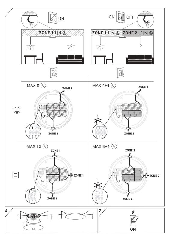 8563 Потолочна основа для світильника CAMELEON CANOPY A BLACK II PL