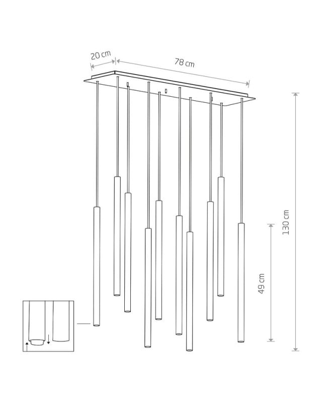 Подвесной светильник Nowodvorski LASER BLACK X