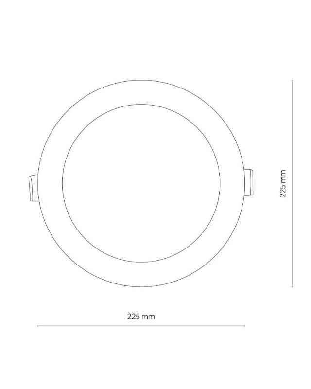 Точковий світильник Nowodvorski CL KOS LED 24W, 3000K WHITE CN