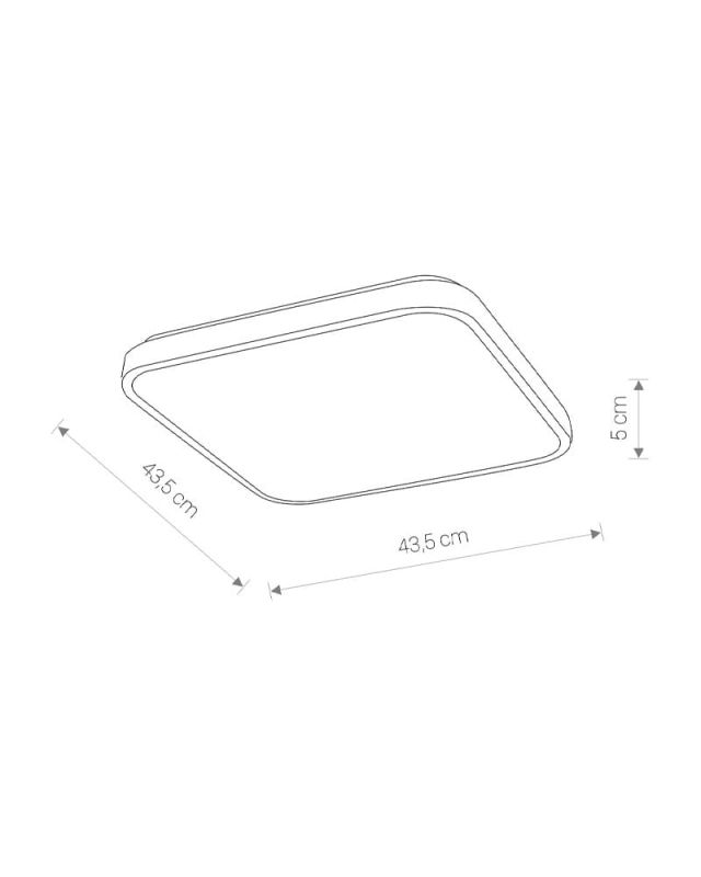 Світильник Nowodvorski Agnes Square led 32w