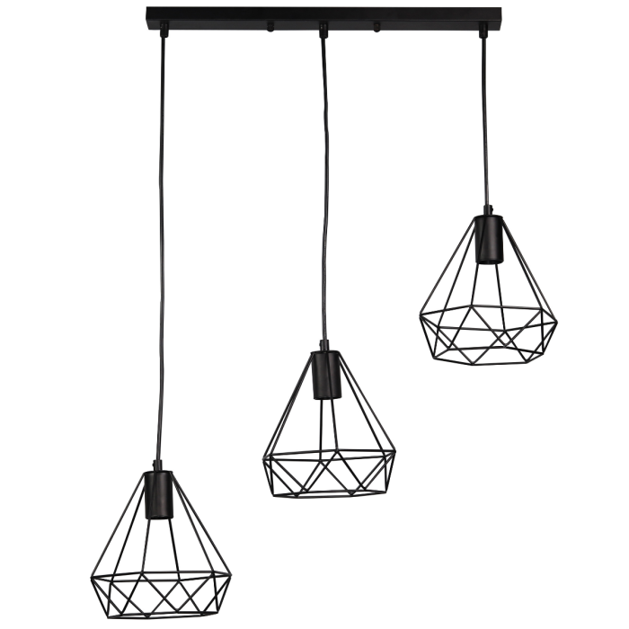 Підвісний світильник Goldlux Vigo E27 3x20W IP20 BK