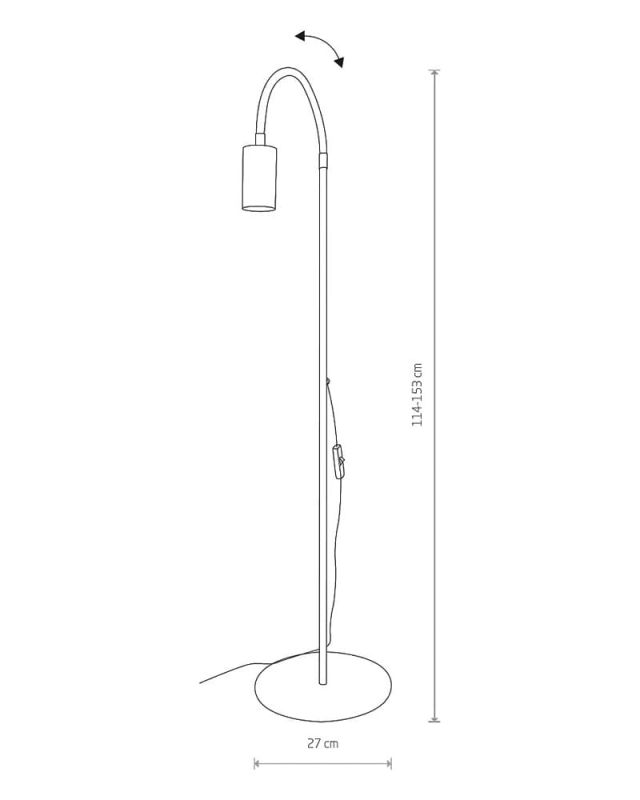 Торшер Nowodvorski EYE FLEX BLACK I