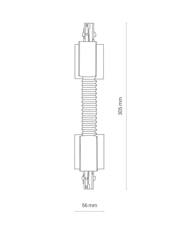 З'єднувач Nowodvorski CTLS RECESSED POWER FLEX CONNECTOR WHITE CN