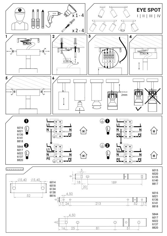 Спот світильник Nowodvorski EYE SPOT BRASS I