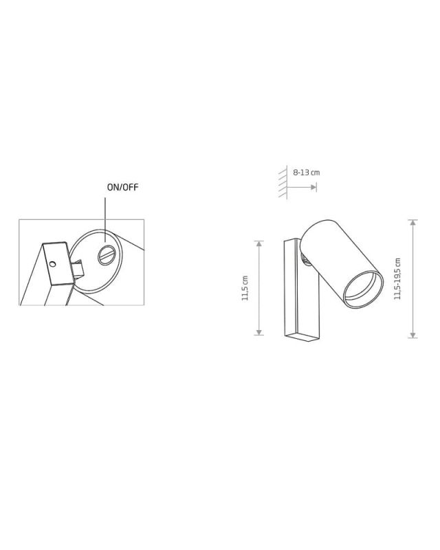 Спот светильник Nowodvorski MONO KINKIET I BLACK