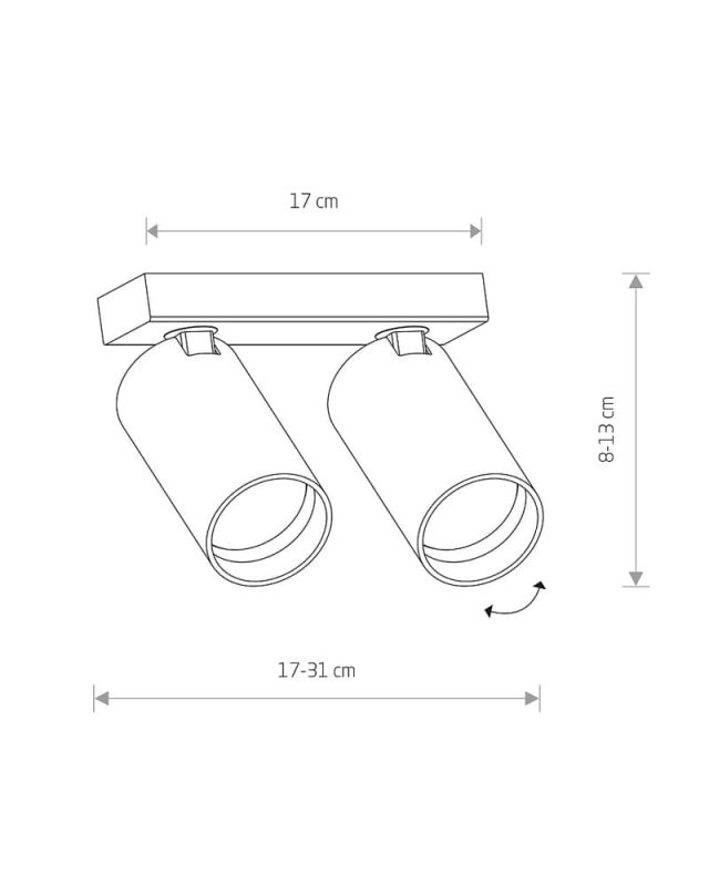 Спот світильник Nowodvorski MONO II WHITE/GOLD