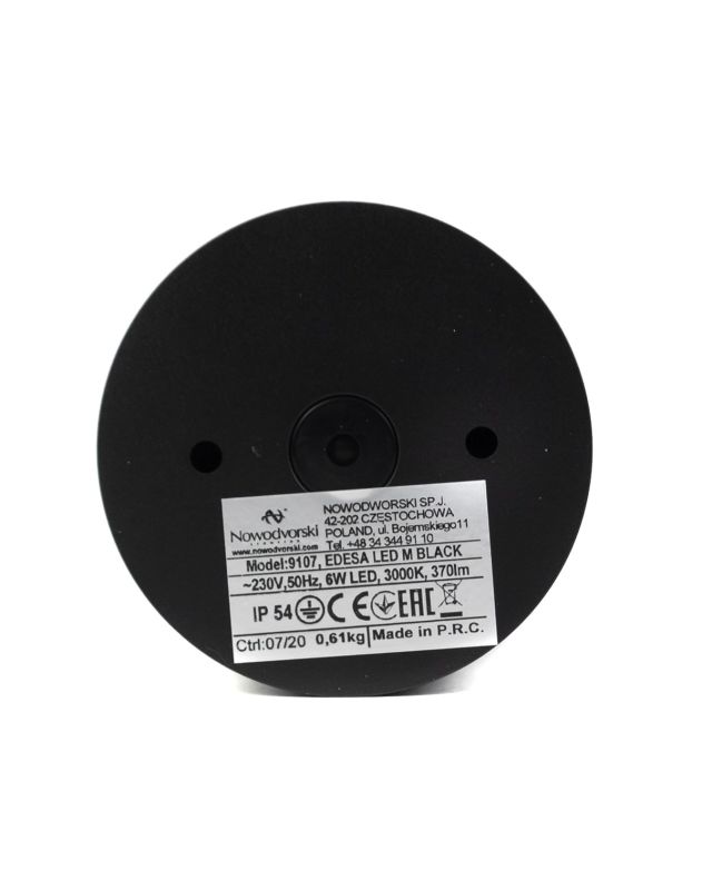 Вуличний світильник Nowodvorski EDESA LED BLACK M