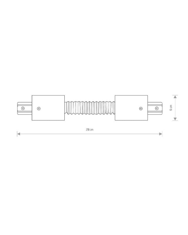 Соединитель Nowodvorski Profile recessed flex connector white
