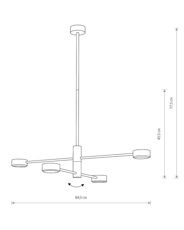 Підвісний світильник Nowodvorski ORBIT WHITE IV