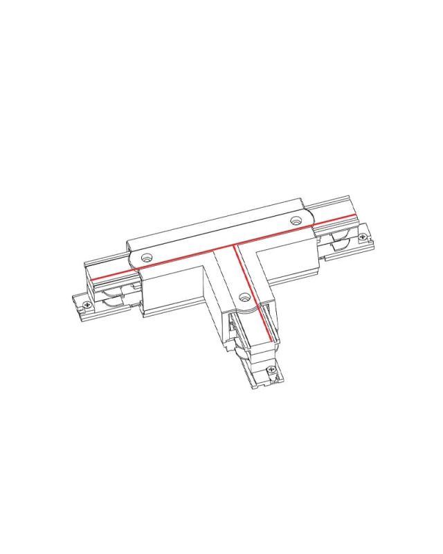 З'єднувач Nowodvorski CTLS POWER T CONNECTOR RIGHT 1 BLACK (T-R1) CN