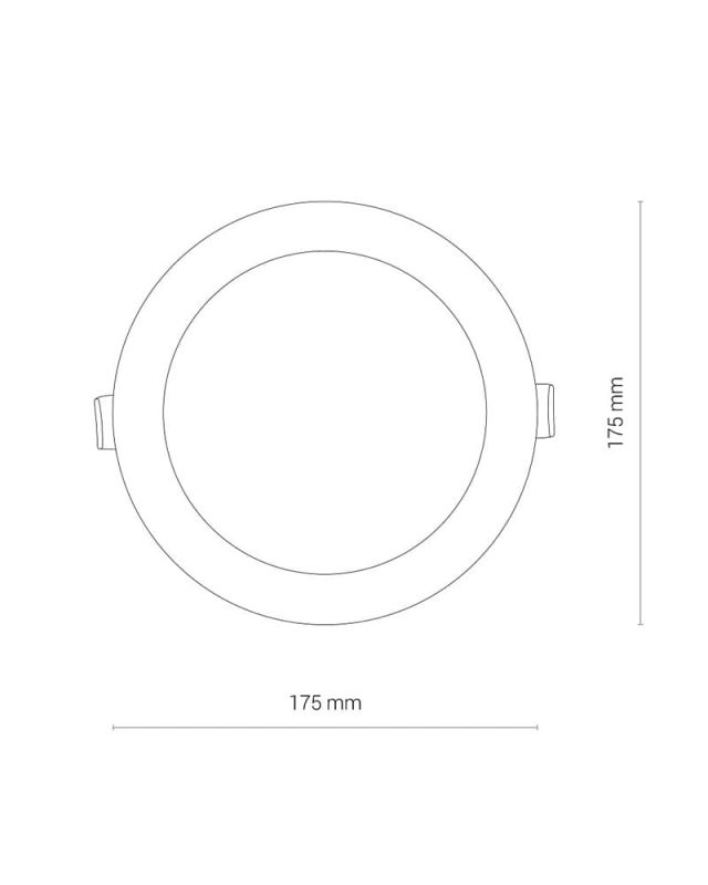 Точковий світильник Nowodvorski CL KOS LED 16W, 3000K WHITE CN