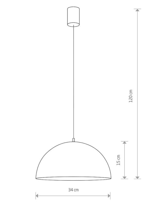 Підвісний світильник Nowodvorski HEMISPHERE RUST I S