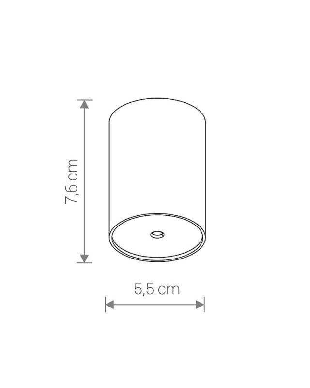 8550 Потолочна основа для світильника CAMELEON CANOPY E BLACK PL