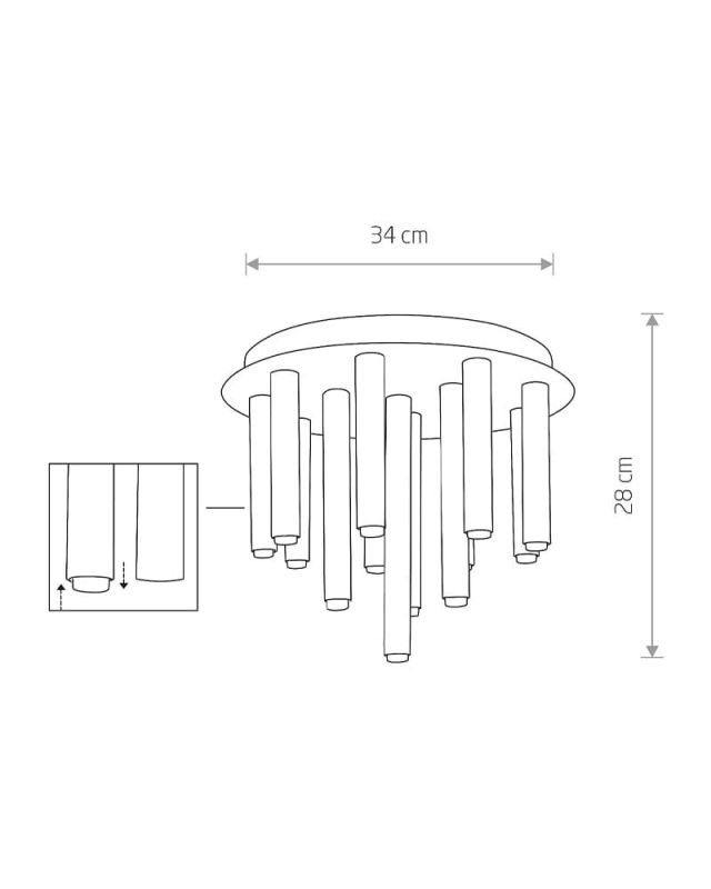 Люстра Nowodvorski STALACTITE BLACK XIII