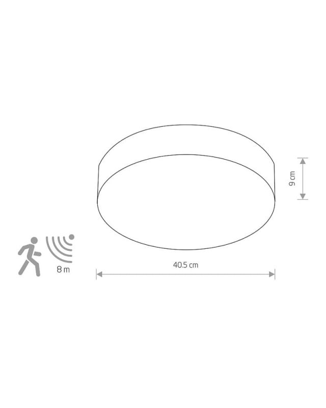 10177 Світильник Nowodvorski ARENA BLACK SENSOR PL