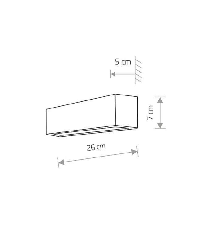 Світильник настінний Nowodvorski WALL WHITE XS