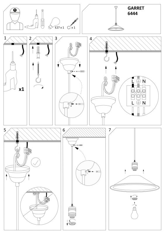 Підвісний світильник Nowodvorski GARRET I