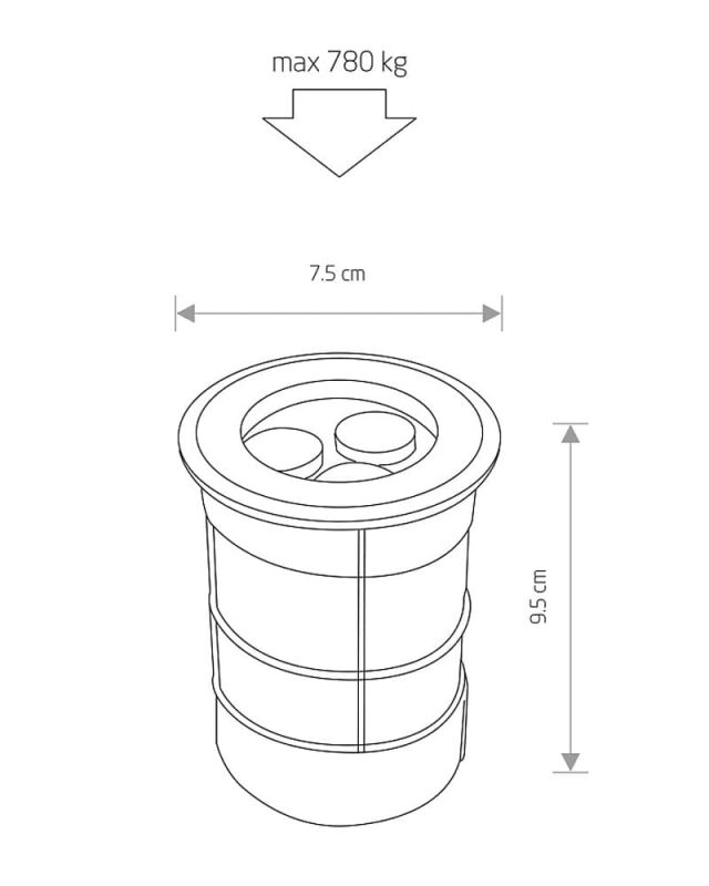 Вуличний світильник Nowodvorski PICCO LED L