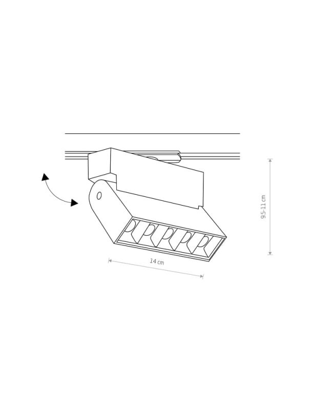 7618 Світильник Nowodvorski PROFILE FOCUS LED WH 3000K CN