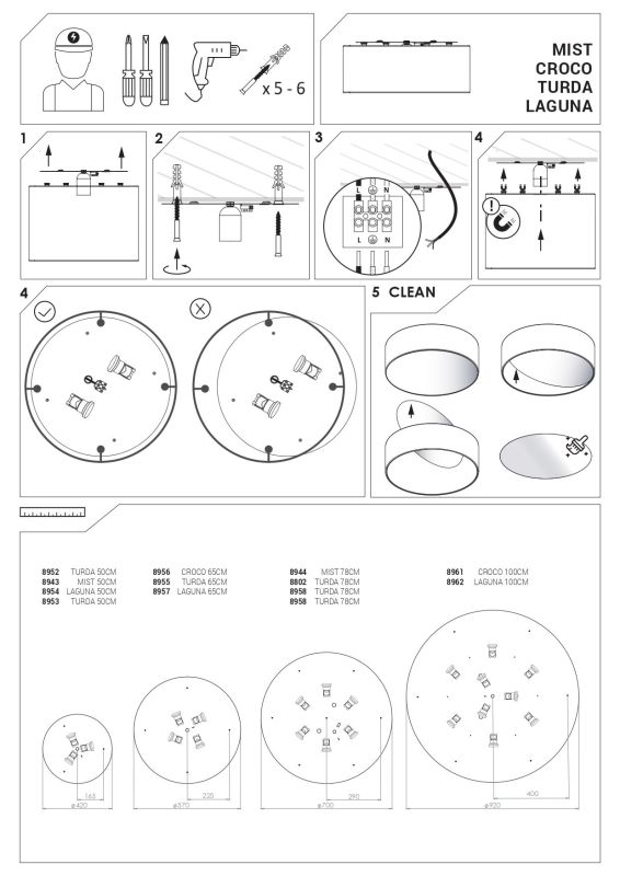 Люстра Nowodvorski TURDA GOLD VII