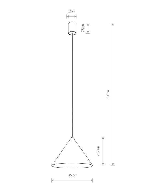Подвесной светильник Nowodvorski ZENITH M BLACK