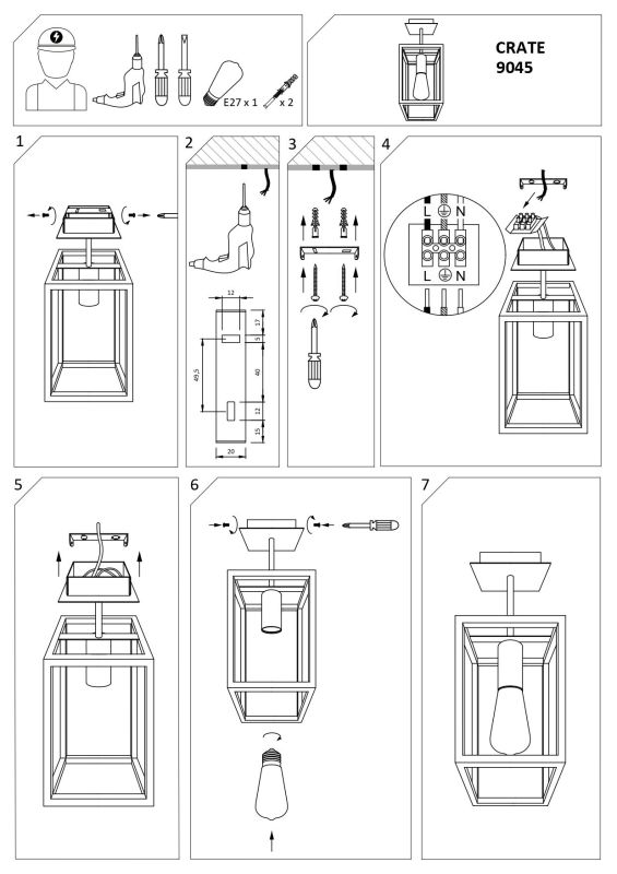 Люстра Nowodvorski CRATE I