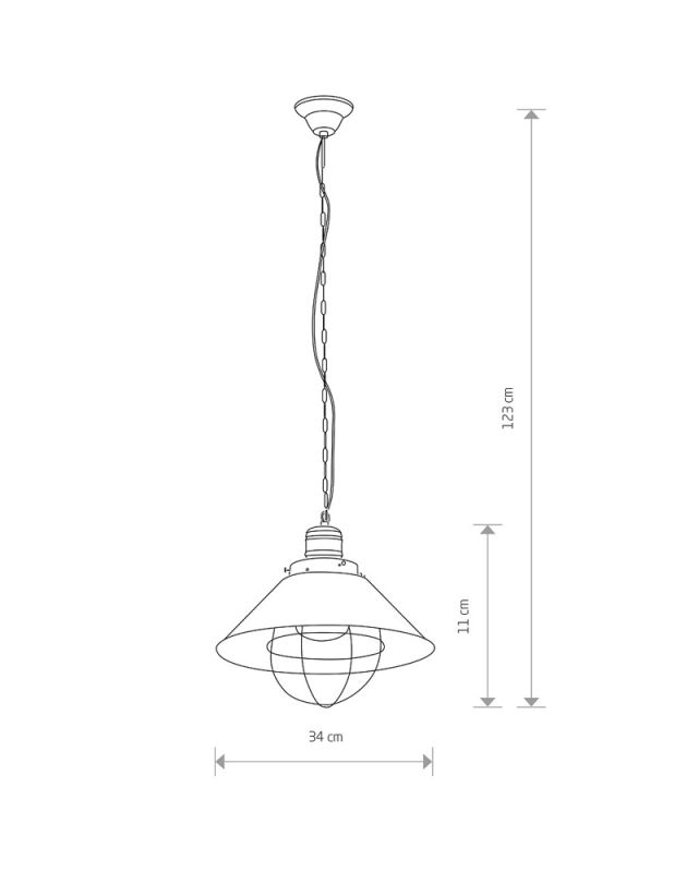 Подвесной светильник Nowodvorski GARRET I S