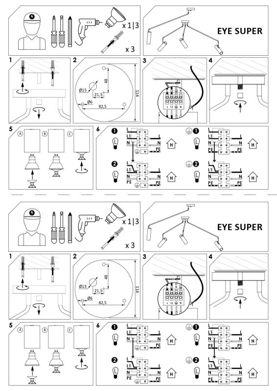 Люстра Nowodvorski EYE SUPER BLACK III