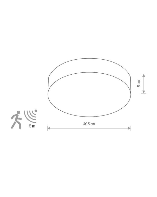 10181 Світильник Nowodvorski ARENA GRAPHITE SENSOR PL