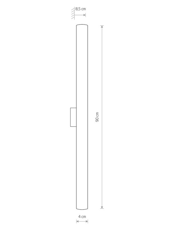 Бра Nowodvorski ICE TUBE LED M 90