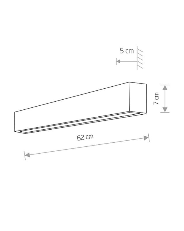Светильник настенный Nowodvorski WALL LED BLACK S