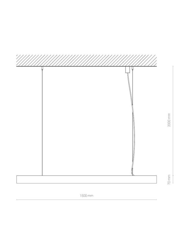 10213 Лінійний світильник Nowodvorski CL OFFICE PRO LED 150, 40W, 3000K BLACK PL