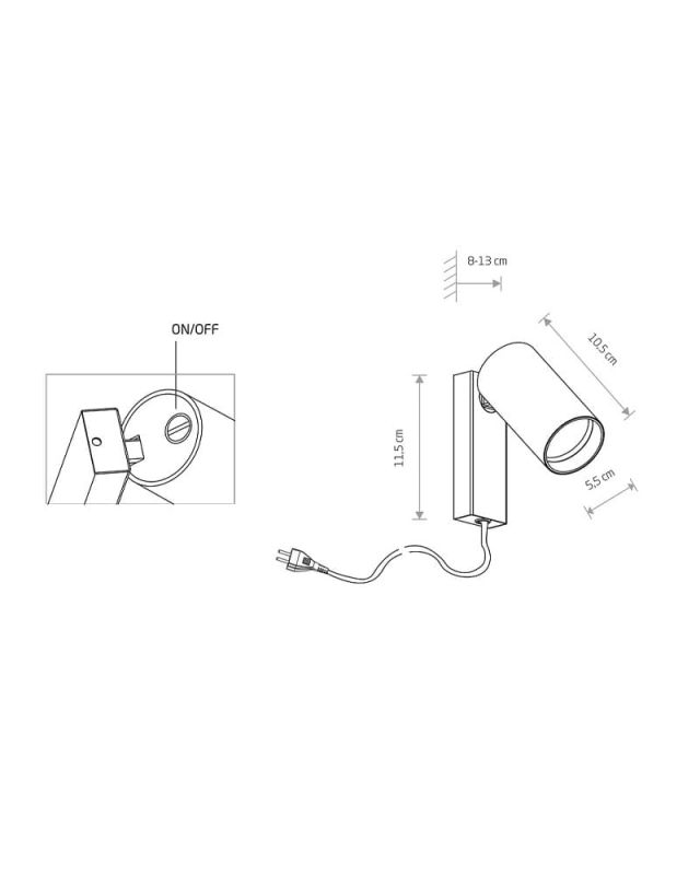 Спот світильник Nowodvorski MONO KINKIET I BLACK/GOLD Z