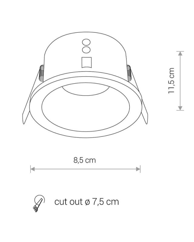 Точковий світильник Nowodvorski CHARLIE BLACK