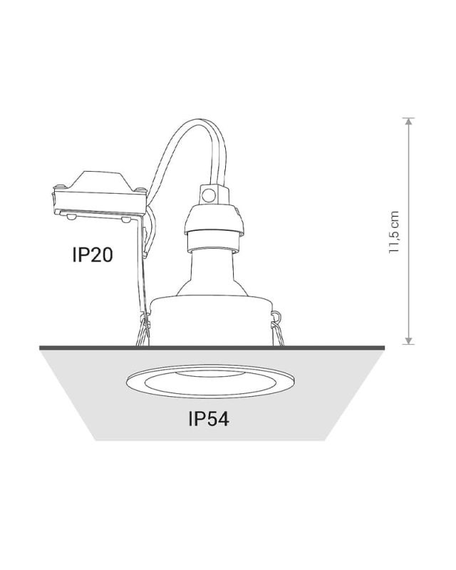 Точковий світильник Nowodvorski CHARLIE BLACK