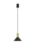 Підвісний світильник Nowodvorski HERMANOS A BLACK/SOLID BRASS