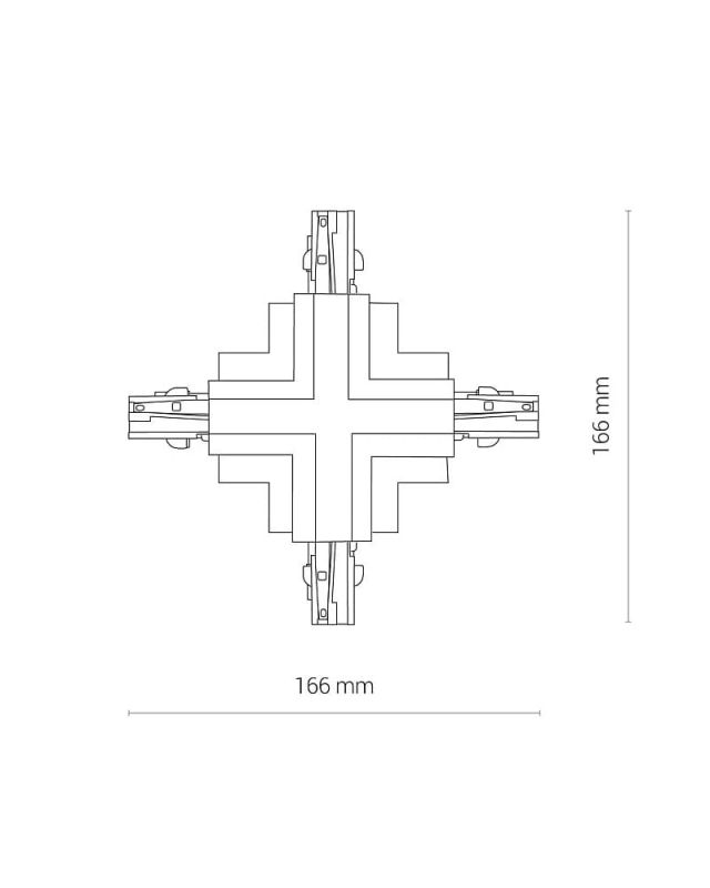З'єднувач Nowodvorski CTLS RECESSED POWER X CONNECTOR WHITE CN