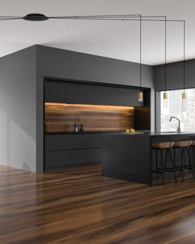 8563 Потолочна основа для світильника CAMELEON CANOPY A BLACK II PL