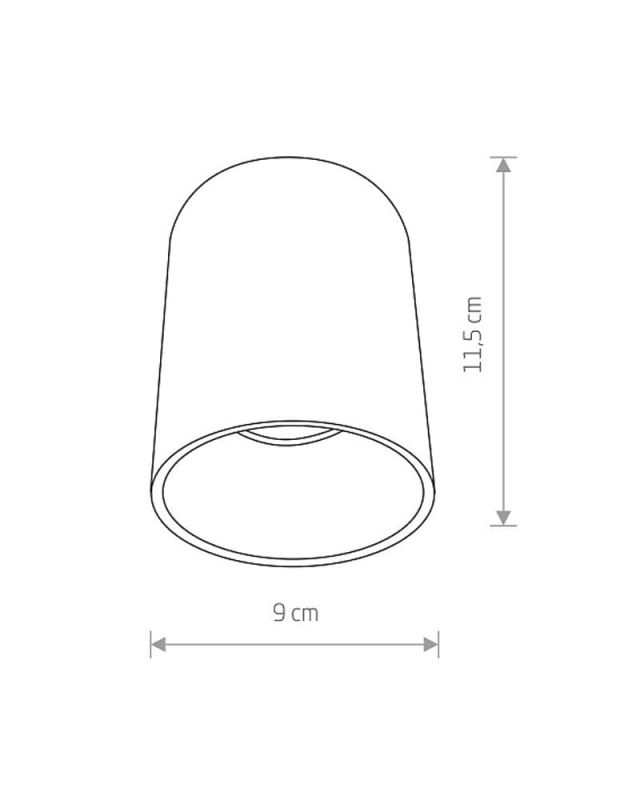 Точковий світильник Nowodvorski EYE TONE BLACK/SILVER