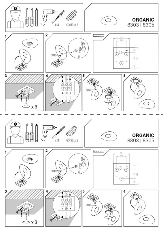 Светильник Nowodvorski ORGANIC BLACK I