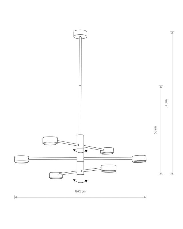 Подвесной светильник Nowodvorski ORBIT BLACK VI