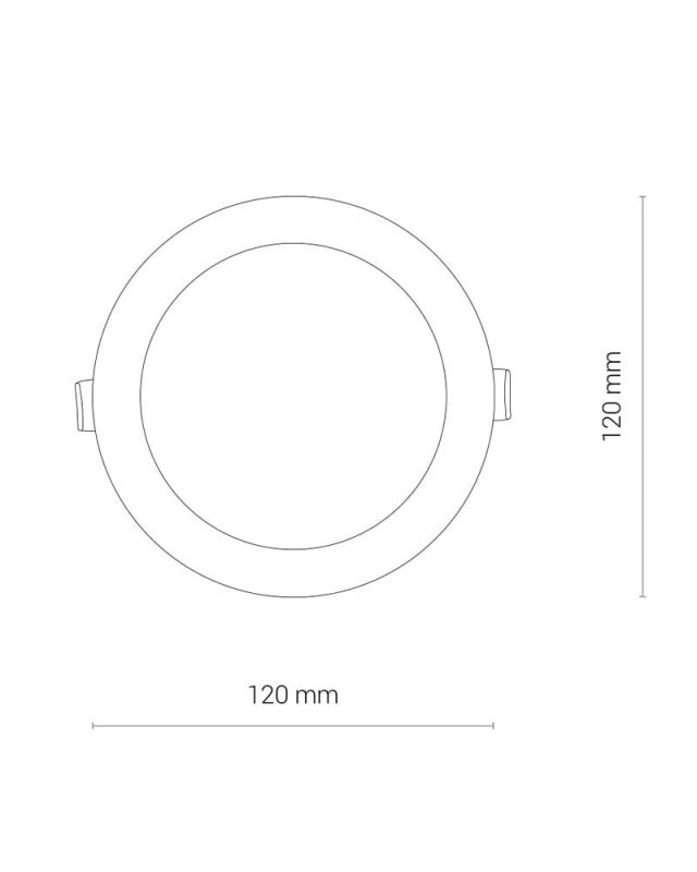 Точковий світильник Nowodvorski CL KOS LED 8W, 4000K WHITE CN
