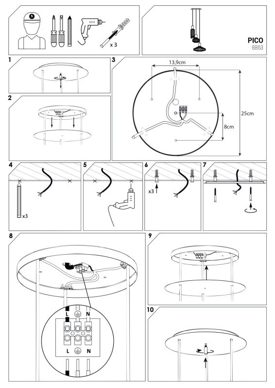 Подвесной светильник Nowodvorski PICO III